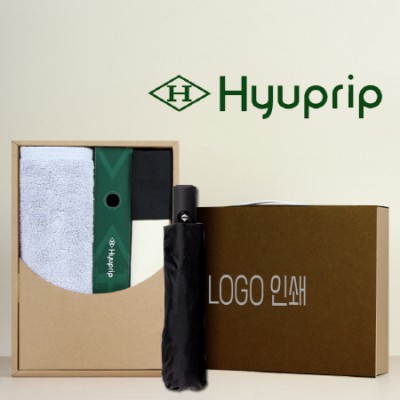 코마40수200호텔타월+협립3단모던완전자동우산+협립 투톤에코백 세트