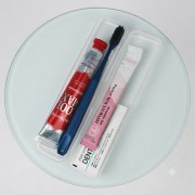휴대용 양치세트 세미롱헤드 초극세모칫솔 쿨맥스민트 치약 가글 치실 세트
