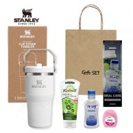 스탠리 플립스트로591ml 텀블러세트10호 오랄케어 카밀핸드크림100g 치실 가그린100ml(쇼핑백포함)