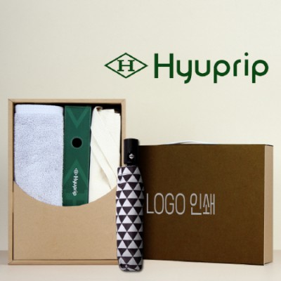 코마40수200호텔타월+협립3단미니스타앵글완전자동우양산+협립 무지에코백 세트