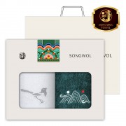 [송월] 우리전통 200g 2매 자연 세트 (까치+일월오봉도)