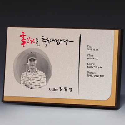 액자 인물화 알루미늄 상패 트로피 S8-14-34