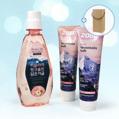 LG생활건강 히말라야 핑크솔트 가글 치약120g 3종세트