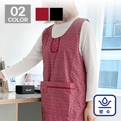 남자 여자 겨울 기모 더블웜 방수 원피스 앞치마 (L/XL)