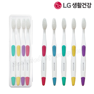 LG미세모 칫솔4p세트 LG생활건강 여행용세트 구강용품