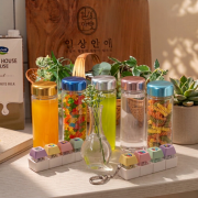 마이보틀 메탈캡 트라이탄 500ml 물병 물통 + 키캡키링 4구 세트 클리커 클릭커 딸깍이 키링 열쇠고리