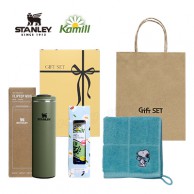 스탠리 트랜짓 플립탑머그473ml 텀블러세트4호 카밀핸드크림100ml 송월핸드타올 쇼핑백포함