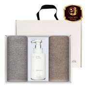 송월 생활공작소 3P 세트 (뉴컬러무지 타올 2매 + 핸드워시 500ml 1개)