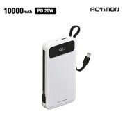 엑티몬 LCD PD20W 듀얼 일체형 보조배터리 10000mAh