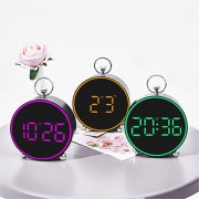 링메탈라운드 LED 탁상시계(GH8025)