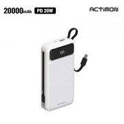 엑티몬 LCD PD20W 듀얼 일체형 보조배터리 20000mAh