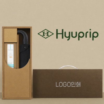협립 3단 280T 블랙곡자손 완전자동 우산 +선크림1P-세트