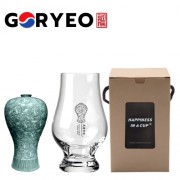 한국전통 K컬쳐 고려청자 위스키잔 노징글라스 양주 니트잔 170ml 1P 선물세트