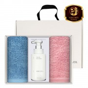 송월 생활공작소 3P 세트 (40수 180g 타올 2매 + 핸드워시 500ml 1개)