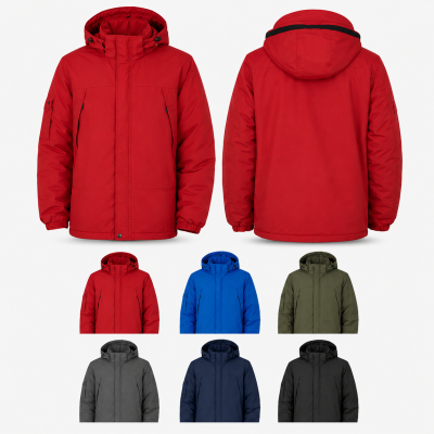 남녀공용 스탠다드라인 플리스안감 탈부착후드 방한 바람막이점퍼 S-4XL