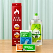 주방용 소화용구 주방세제 마데카솔 아쿠아밴드 4종세트