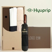 협립40수호텔코마180타월+협립 3단70 완전자동 우산+협립 투톤에코백 세트