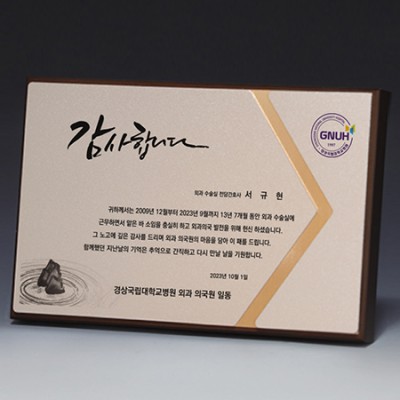액자 인물화 알루미늄 상패 트로피 S8-13-12