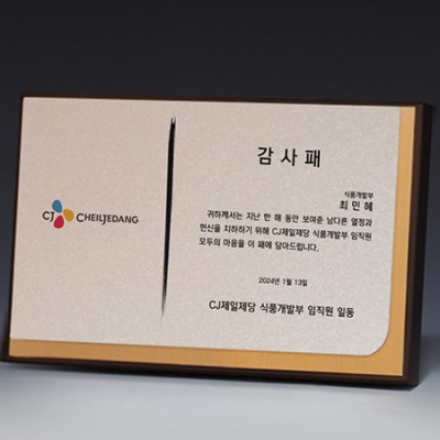 액자 인물화 알루미늄 상패 트로피 S8-12-34