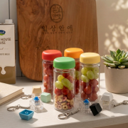 마이보틀 트라이탄 350ml 물병 물통 + 키캡키링 1구 세트 클리커 클릭커 딸깍이 키링 열쇠고리