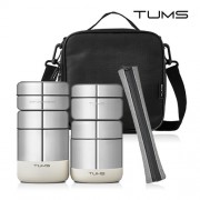텀스 올 스텐 보온도시락 세트 7P (410+300+280+200ml+젓가락+젓가락케이스+가방)