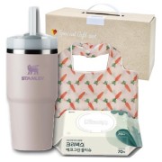 지구생각 친환경 3종세트(스탠리 퀜처414ml+더블빅시장가방+에코그린생분해물티슈)