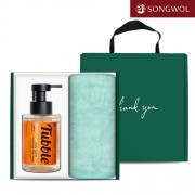 송월 주방세제 기프트세트 10 (뱀부무지 250g 1P + 터블 포밍 주방세제 500ml 1P