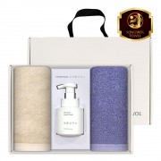 송월 생활공작소 3P 세트 (40수 160g 타올 2매 + 핸드워시 250ml 1개)