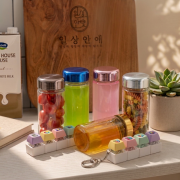 마이보틀 메탈캡 트라이탄 350ml 물병 물통 + 키캡키링 4구 세트 클리커 클릭커 딸깍이 키링 열쇠고리