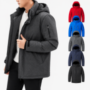 남녀공용 탈부착 후드 기본핏 하프 패딩점퍼 단체 방한복 M-4XL