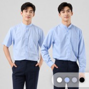 남성 모던넥 와이셔츠 긴팔·반팔 비즈니스 회사 단체 유니폼