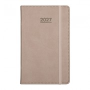 2027 AP17 양장 다이어리 40절 - 샌드브라운