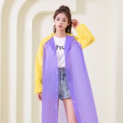 로페리아 컬러 매칭 여성용 EVA 롱 아웃도어 하이킹 우의(0219617)