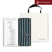 송월 핸드워시 기프트세트 34 (호텔컬렉션  스트라이프  솔리드44 220g 1P + 생활공작소500ml 1P)