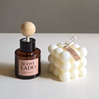 센트라도 미니 차량용 디퓨저 50ml+오브제 캔들 세트