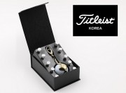 타이틀리스트 24K 금도금 골프용품 골프공+볼라이너+나무티(10p) 골프 골프공선물 골프공사은품 t004