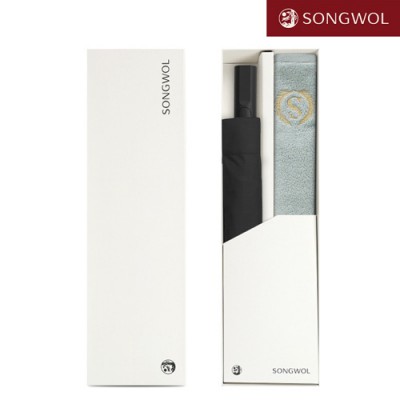 송월타올 슈퍼클래스S30 타올 + 송월 2단 완벽무지 우산 2p 세트