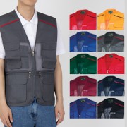 남자 여자 단체 행사 썸배색 망사 조끼 (M~3XL)