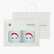 [송월타올] 산타 2매세트+쇼핑백