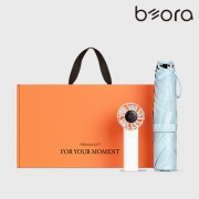 BOR 042 3단 미니 우양산 선풍기세트 (파스텔라이트+쿨샷선풍기)