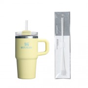 퀜처 H2.0 플로우스테이트텀블러591ml(손잡이형) + 빨대솔 3P