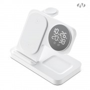 나오 4in1 고속 무선충전 디지털 알람시계 NAO-M3100C (애플&갤럭시)