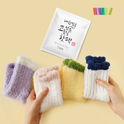 세트) 핫팩1+마시멜로 수면양말M