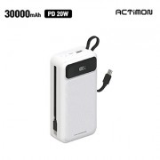 엑티몬 LCD PD20W 듀얼 일체형 보조배터리 30000mAh