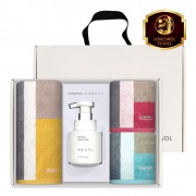 송월 생활공작소 4P 세트 (컬러웨이40 타올1매+컬러웨이34 타올2매+핸드워시 250ml 1개)