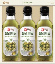 백설 압착 올리브유 2호  선물세트