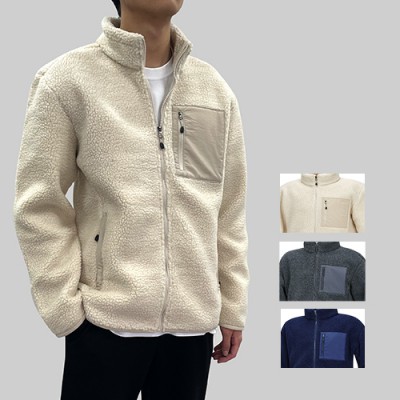 남성 여성 뽀글이 믹스포켓 따뜻한 후리스 자켓 (M-4XL)