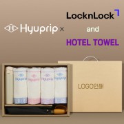 협립 3단60엔티크 고밀도 완전자동우산 +협립눈꽃타월타월4P+락앤락슬림핏원터치텀블러-세트