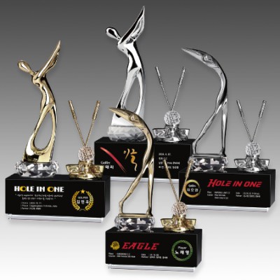 메탈 크리스탈 골프 트로피 S8-105-56 S8-107-12