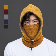 베이직 니트 후드넥워머 남성 여성 겨울 방한 목도리